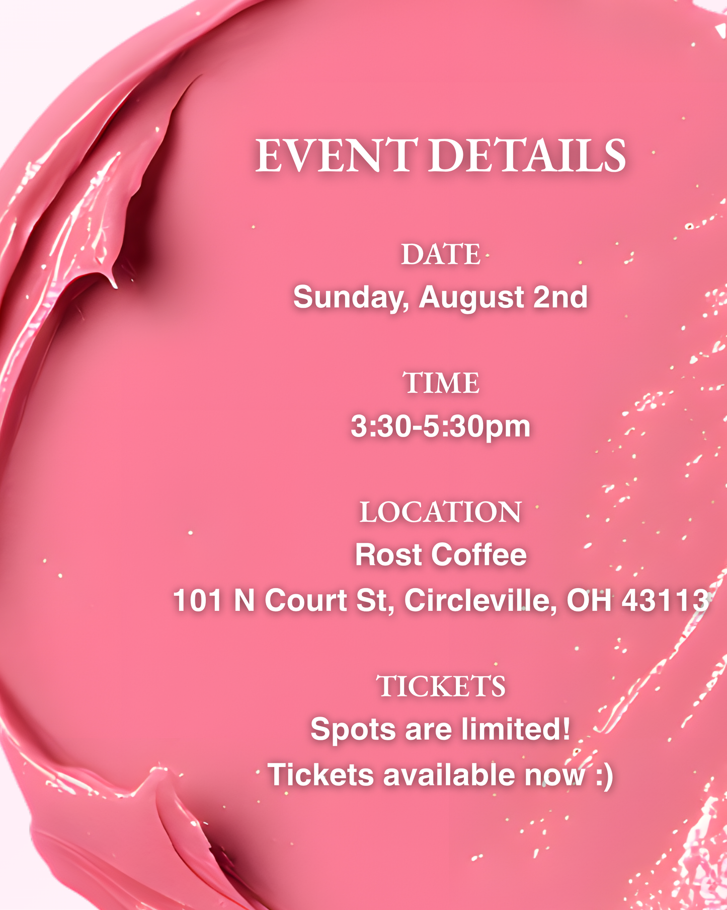 ASHLEE BEAUTY X HJA LIVE MAKEUP CLASS EVENT TICKET