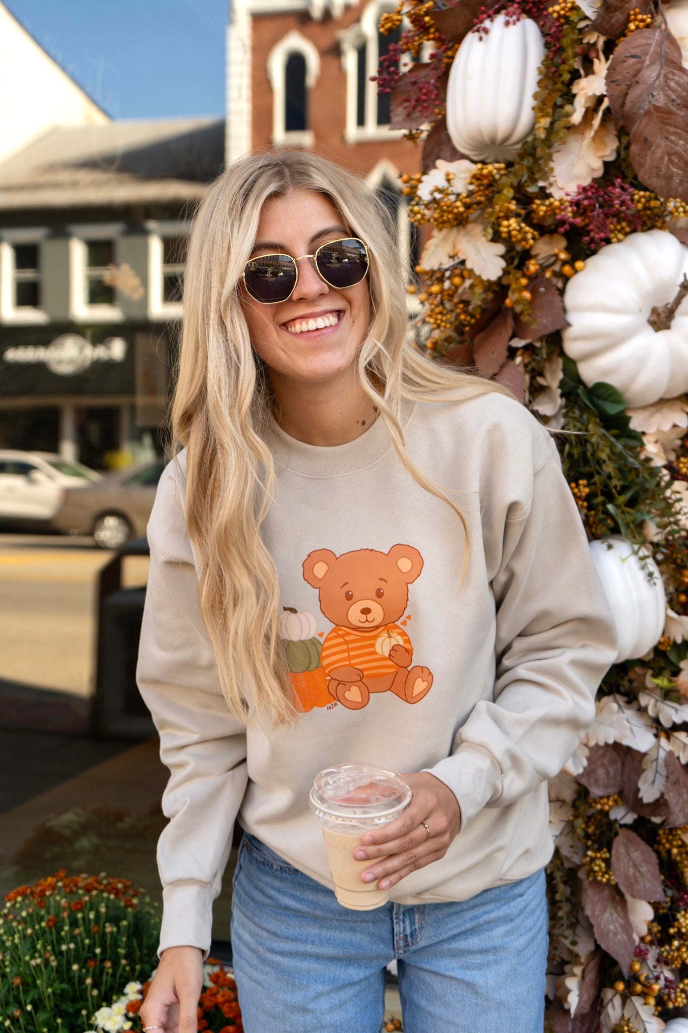 Cozy Pumpkin Teddy Bear Crew