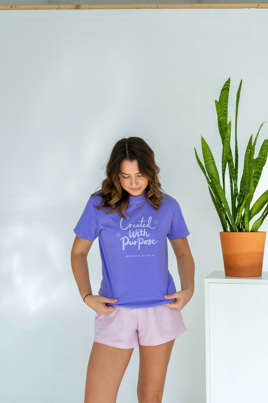 Created With Purpose Purple Tee