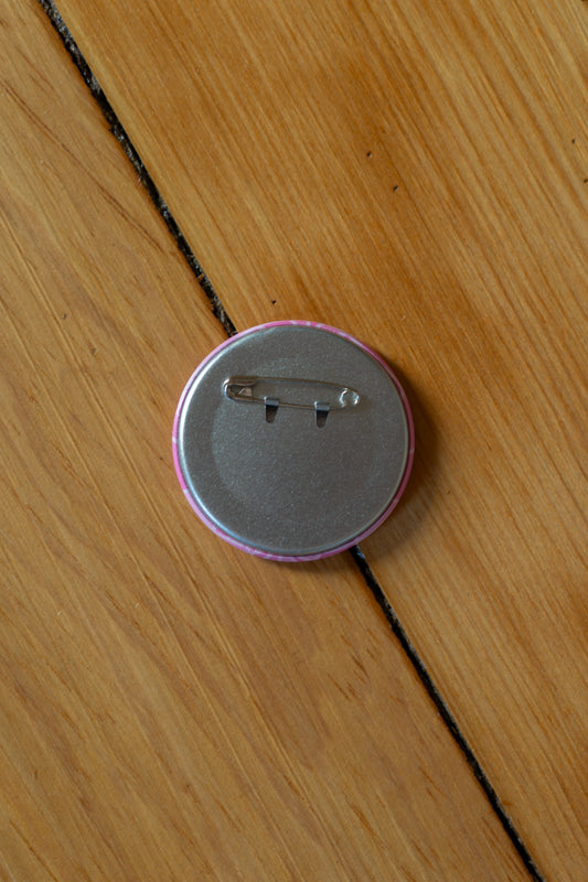 Pink Disco Button Pin