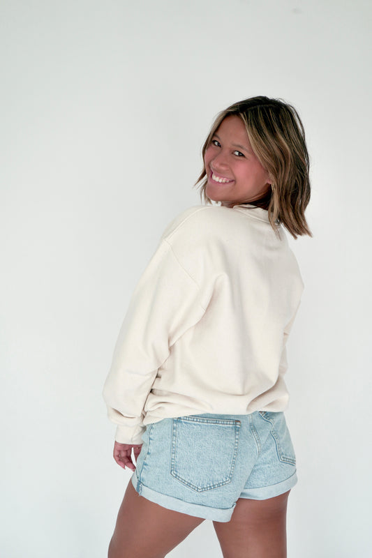 It's The Little Things Bow Crewneck