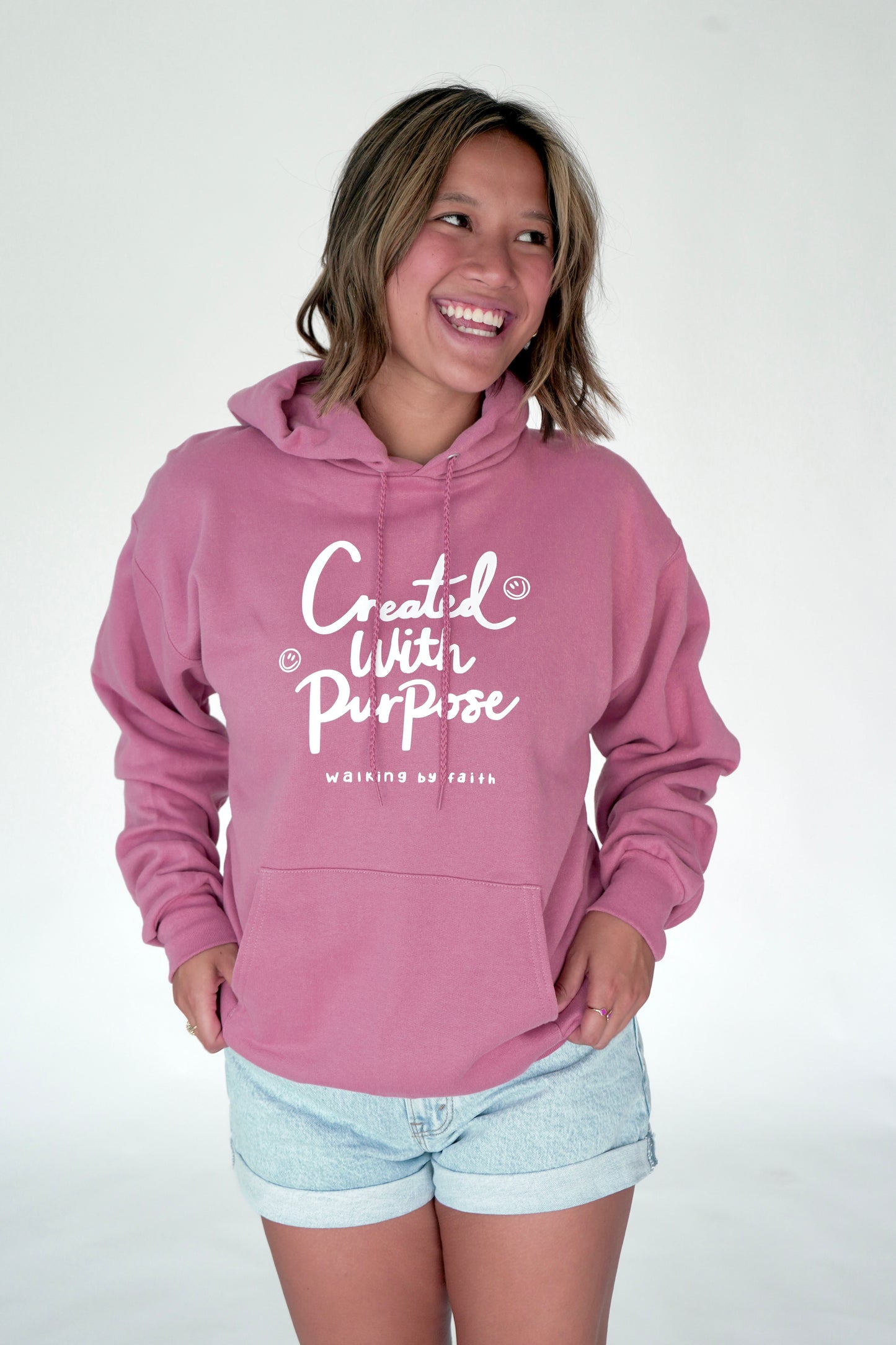 Created With Purpose Sweatshirt Pink