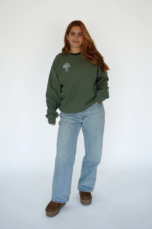 Monstera Plant Crewneck