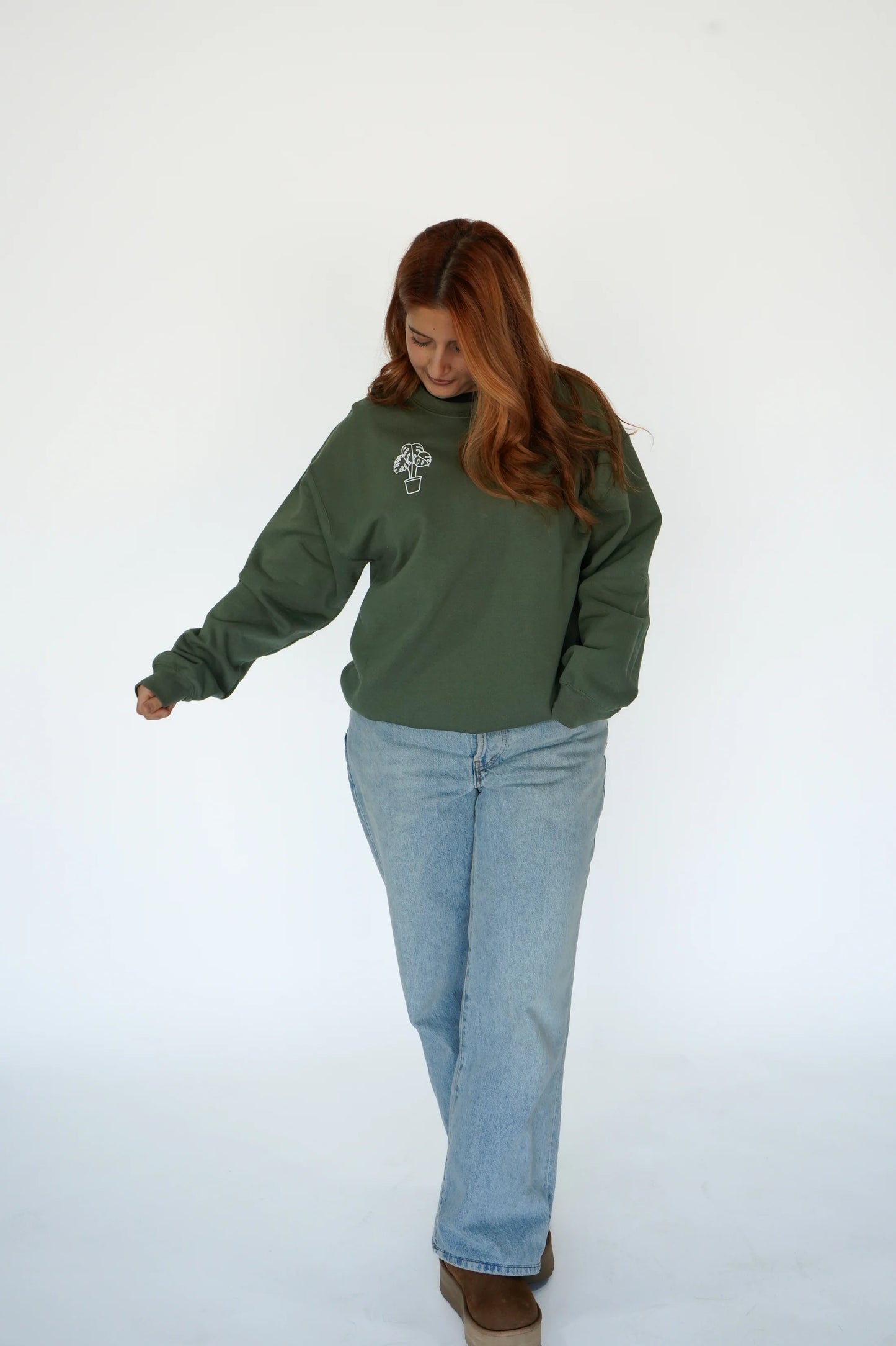 Monstera Plant Crewneck