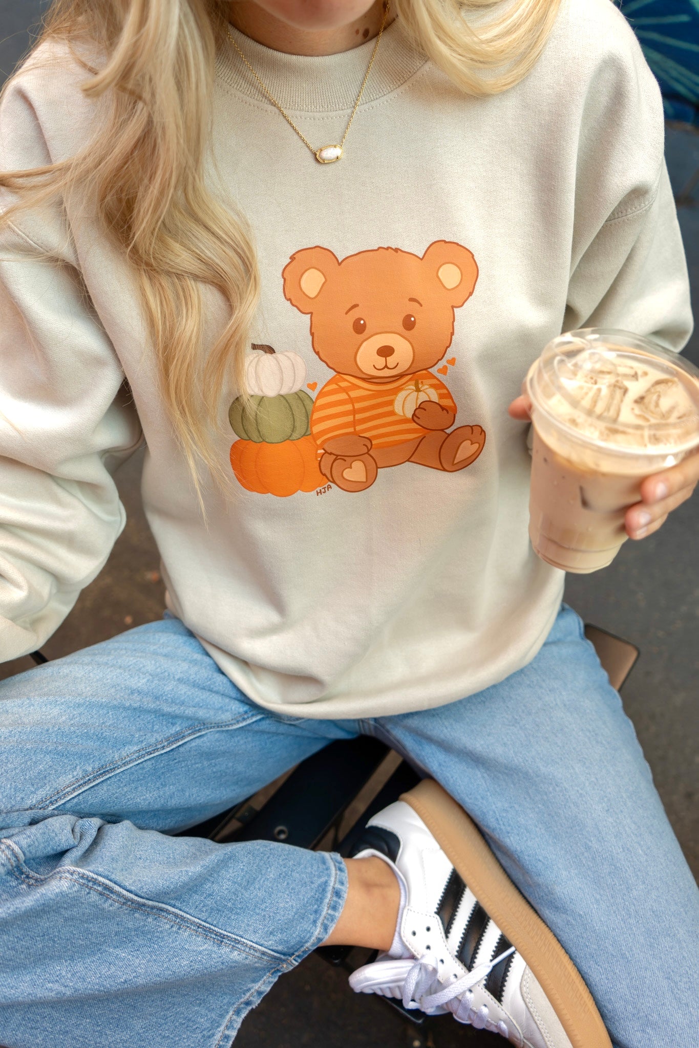 Cozy Pumpkin Teddy Bear Crew