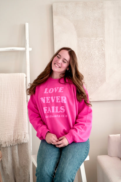 Love Never Fails Crewneck