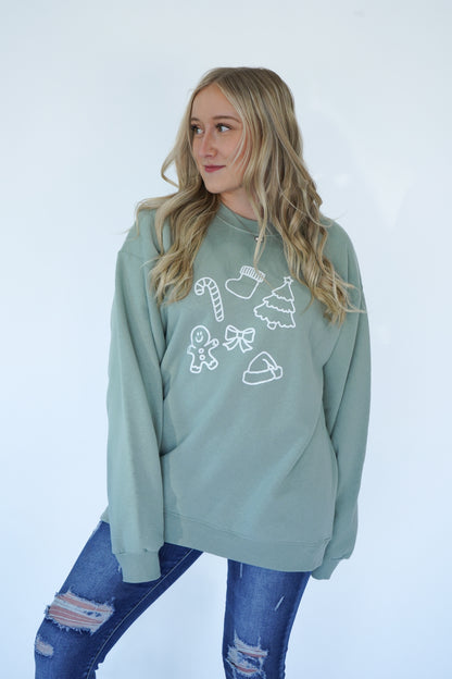 Christmas Doodles Crewneck