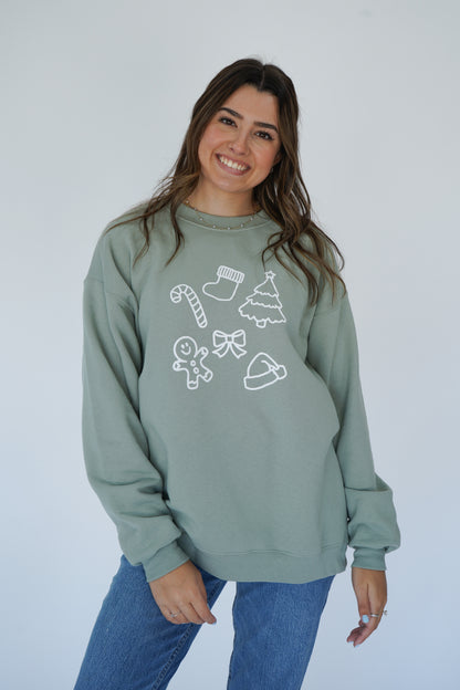 Christmas Doodles Crewneck
