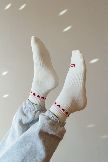 Wrapped in Love Crew Socks