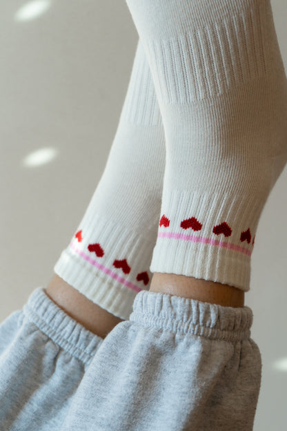 Wrapped in Love Crew Socks