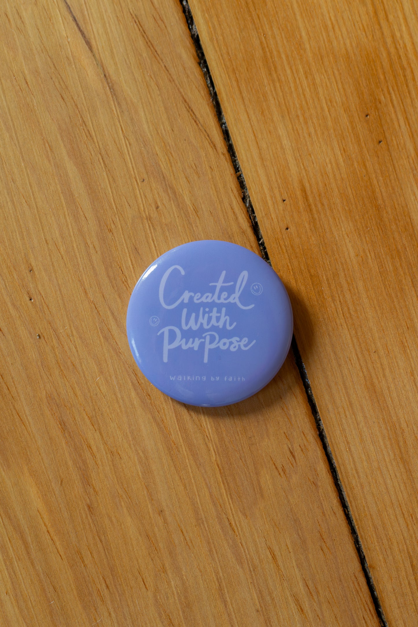 Created With Purpose Button Pin