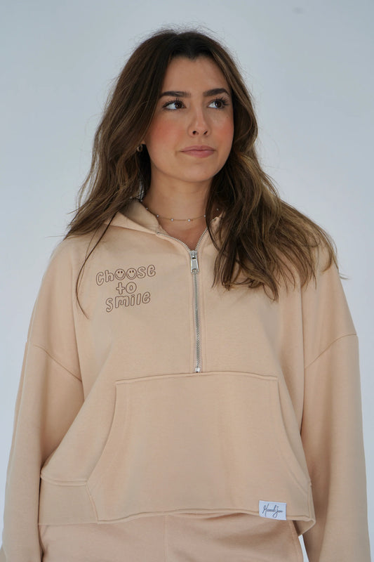 Choose To Smile Quarter Zip Sweatshirt