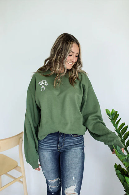 Monstera Plant Crewneck