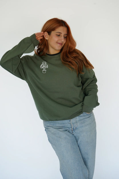 Monstera Plant Crewneck