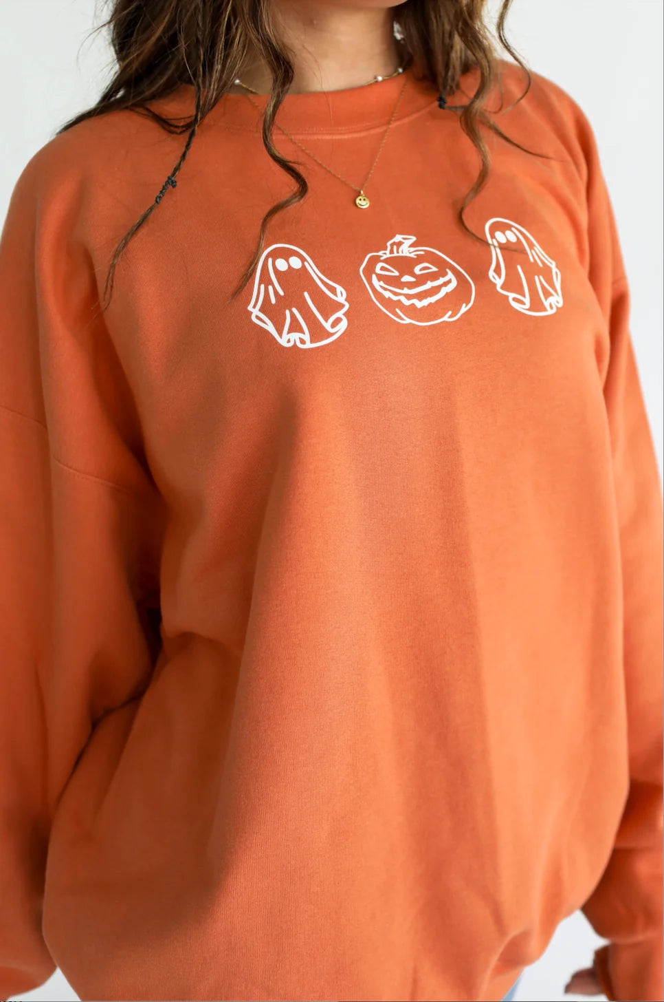 Pumpkin & Ghost Crewneck