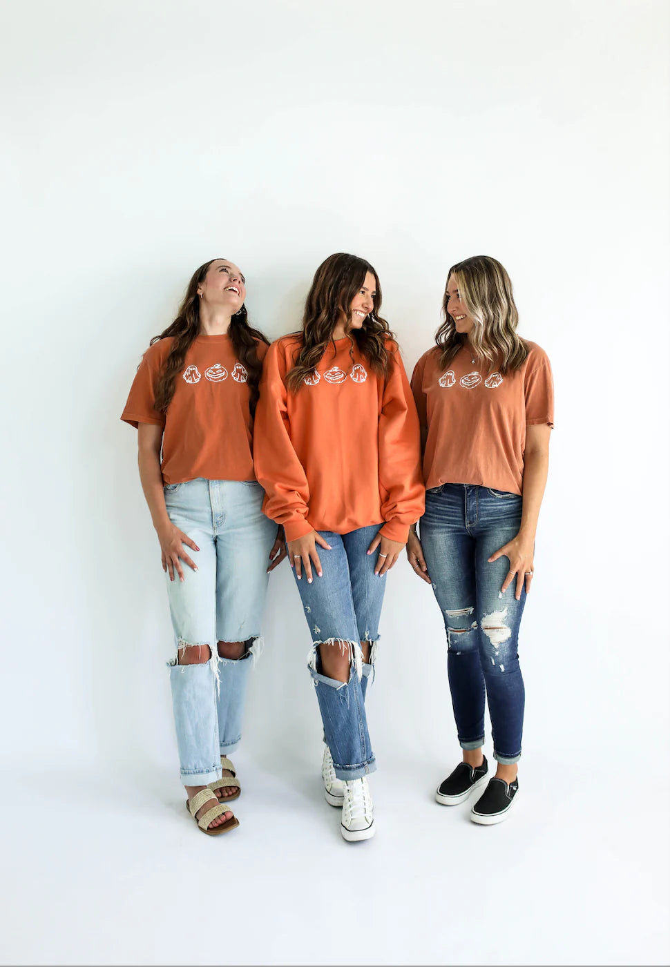 Pumpkin & Ghost Crewneck