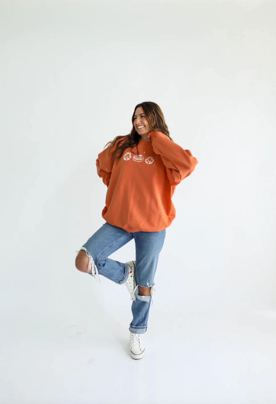 Pumpkin & Ghost Crewneck